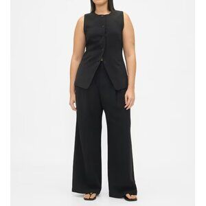 GAP 365 High Rise Pleated Wide Leg Trousers, Dress Pants, Size 12, NWT, Chic